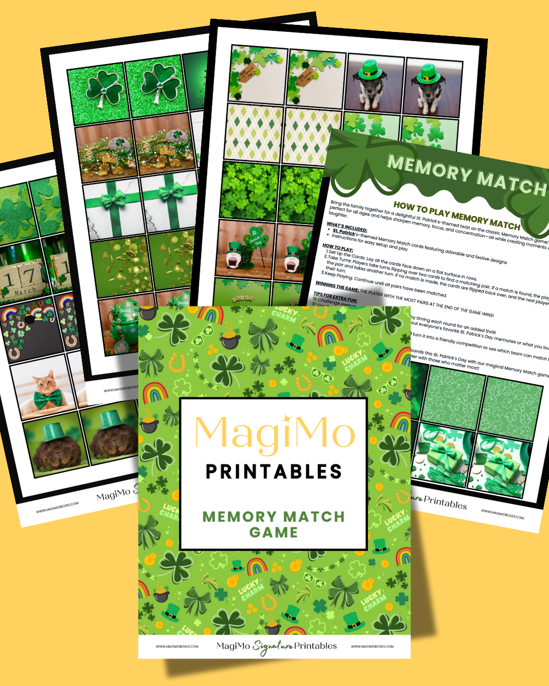 St. Patrick's Day Printables - Memory Match Game