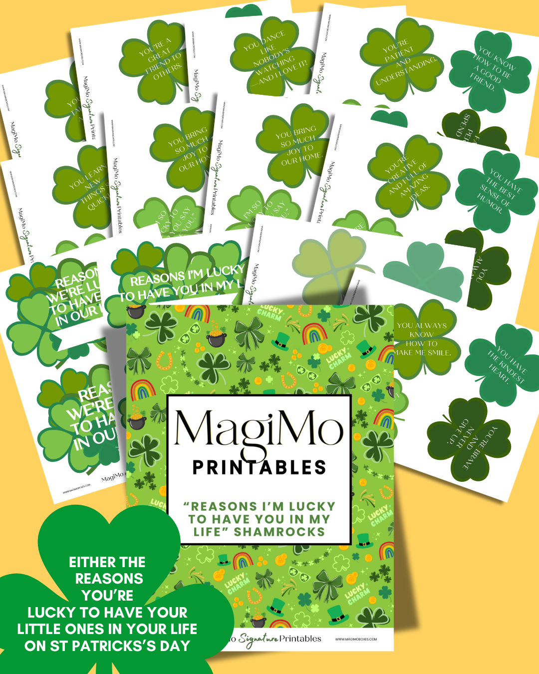 St. Patrick's Day Printables - Reasons I'm Lucky to Have You