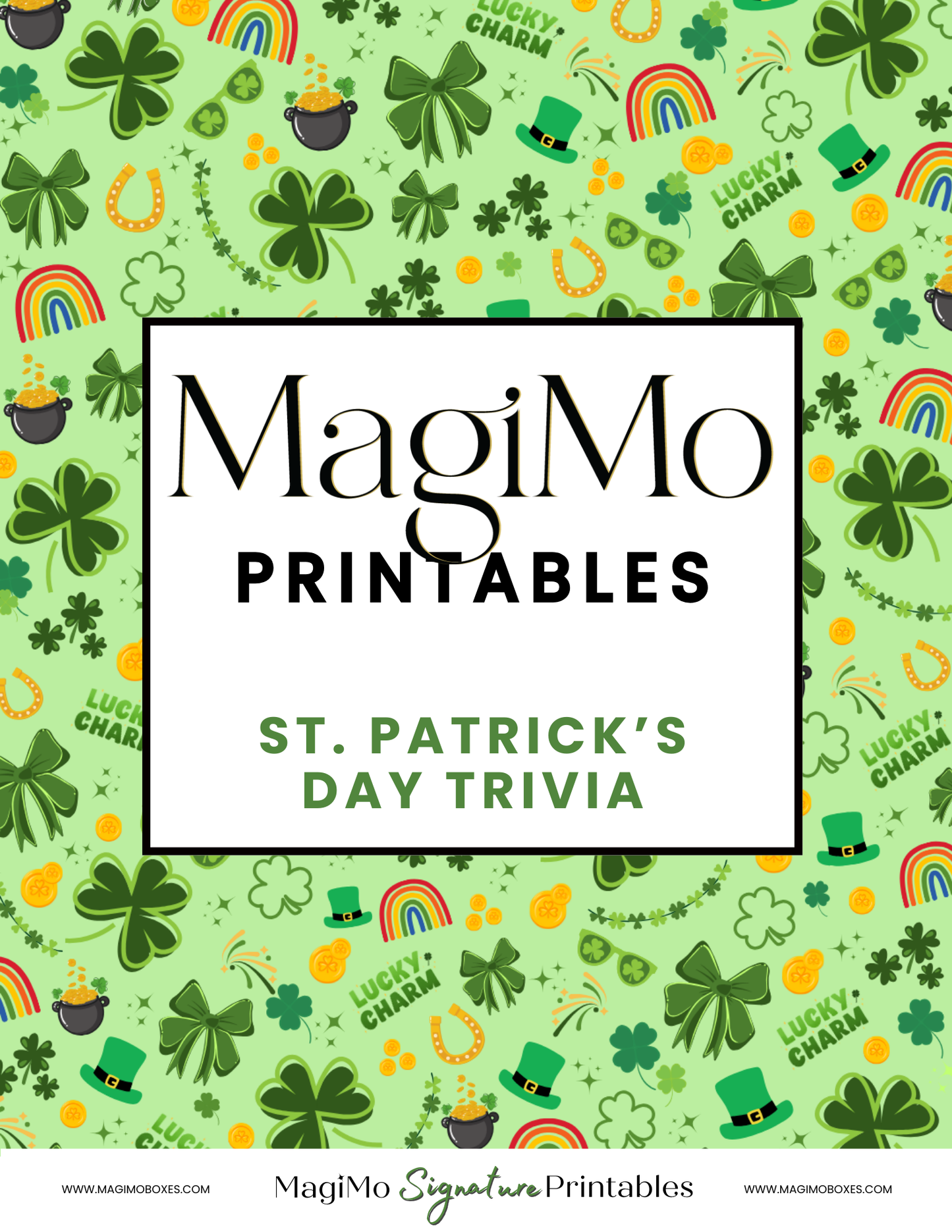 St Patrick's Day Printables - Trivia