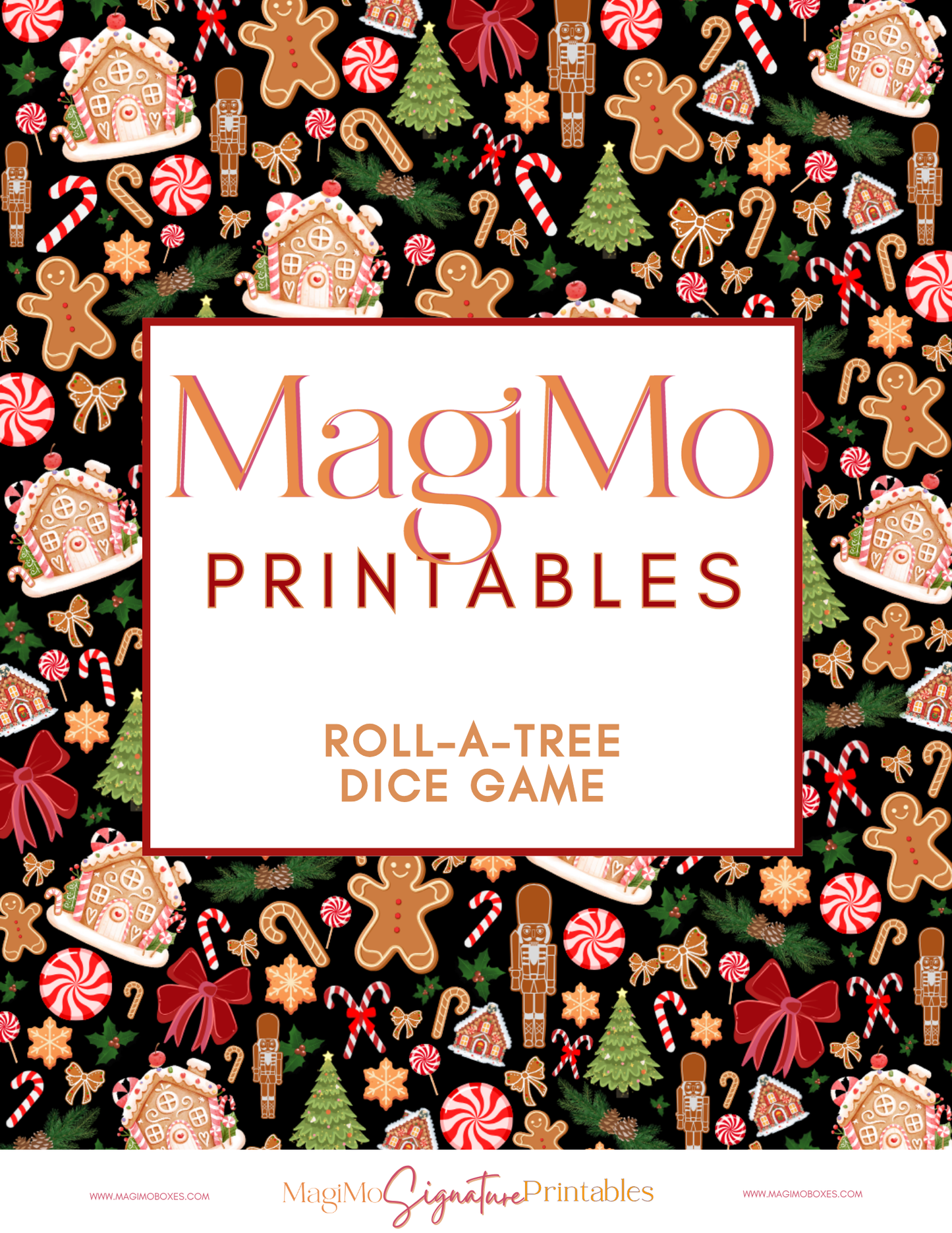 17. Christmas Holiday Roll-A-Christmas Tree Dice Game [Printable - Digital File]