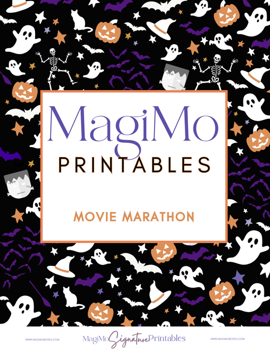 Halloween Movie Marathon [Printable - Digital File]