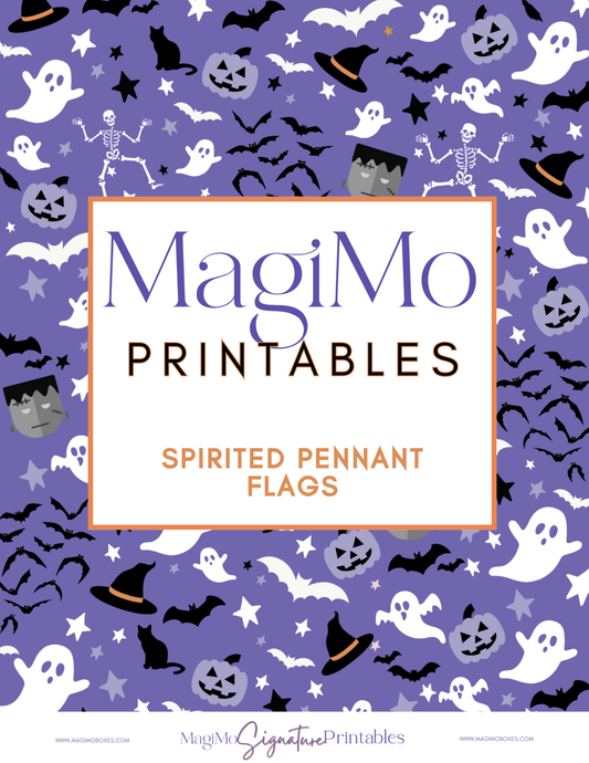 Halloween DIY Spirit Pennants [Printable - Digital File]