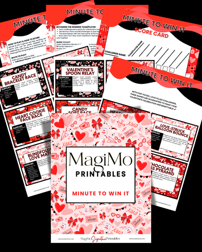 Valentine's Day - MagiMo Printables-  Minute-To-Win-It [Printable-Digital File]