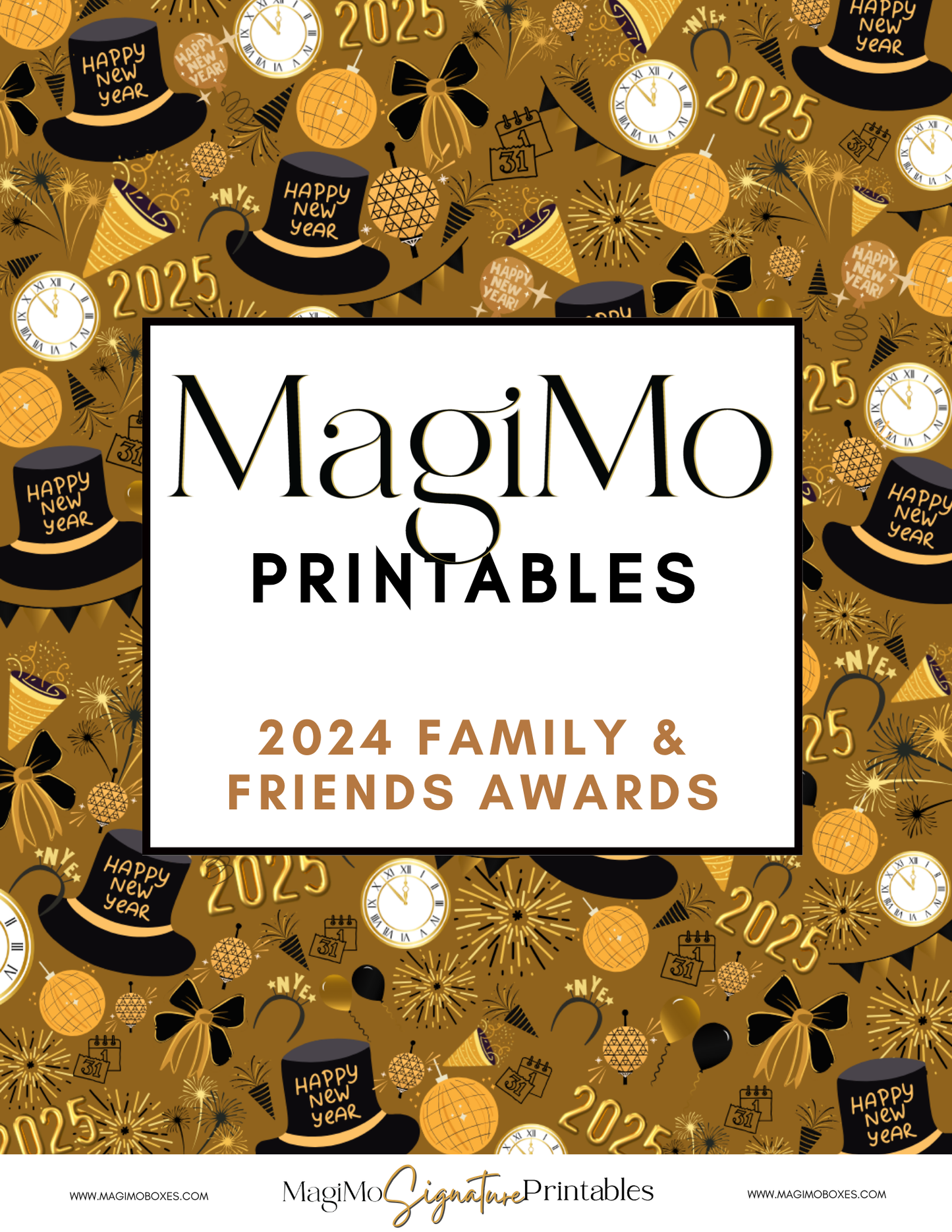 New Years - MagiMo Printables - 2024 Family & Friends Awards [Printable - Digital File]