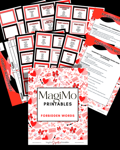 Valentine's Day - MagiMo Printables - Forbidden Words [Printable-Digital File]