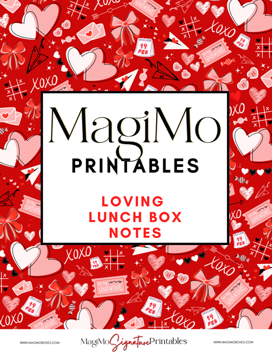 Valentine's Day - MagiMo Printables - Lunch Notes [Printable - Digital File]