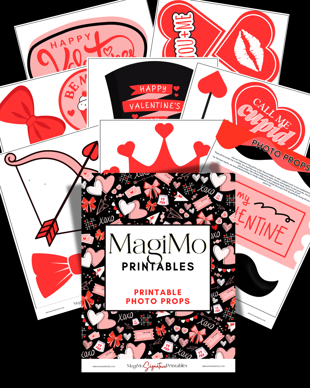 Valentine's Day - MagiMo Printables -  Photo Props [Printable - Digital File]