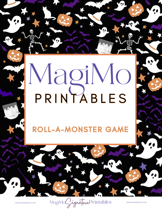 Halloween Roll-A-Monster Dice Game [Printable - Digital File]