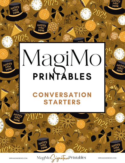 New Year's - MagiMo Printables - Conversation Starters [Printable - Digital File]