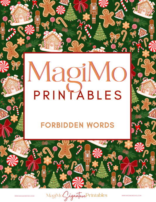 21. Christmas Holiday Forbidden Words [Printable-Digital File]