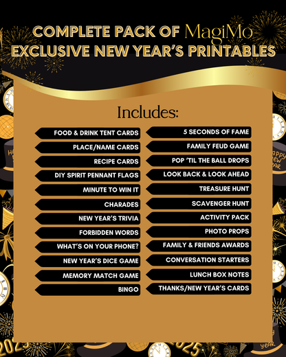 New Year's - MagiMo Exclusive Printables Ultimate Bundle – All the Fun You Need in One Pack! [Digital Files]