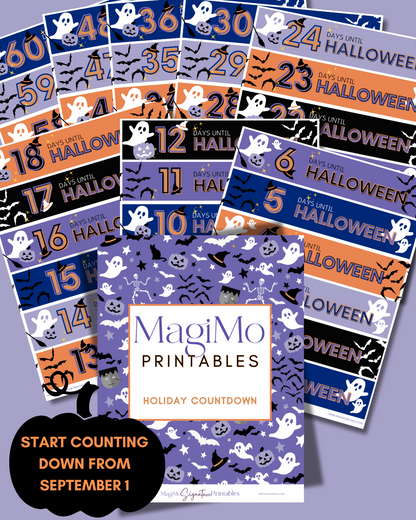 Halloween Holiday Countdown [Printable - Digital File]