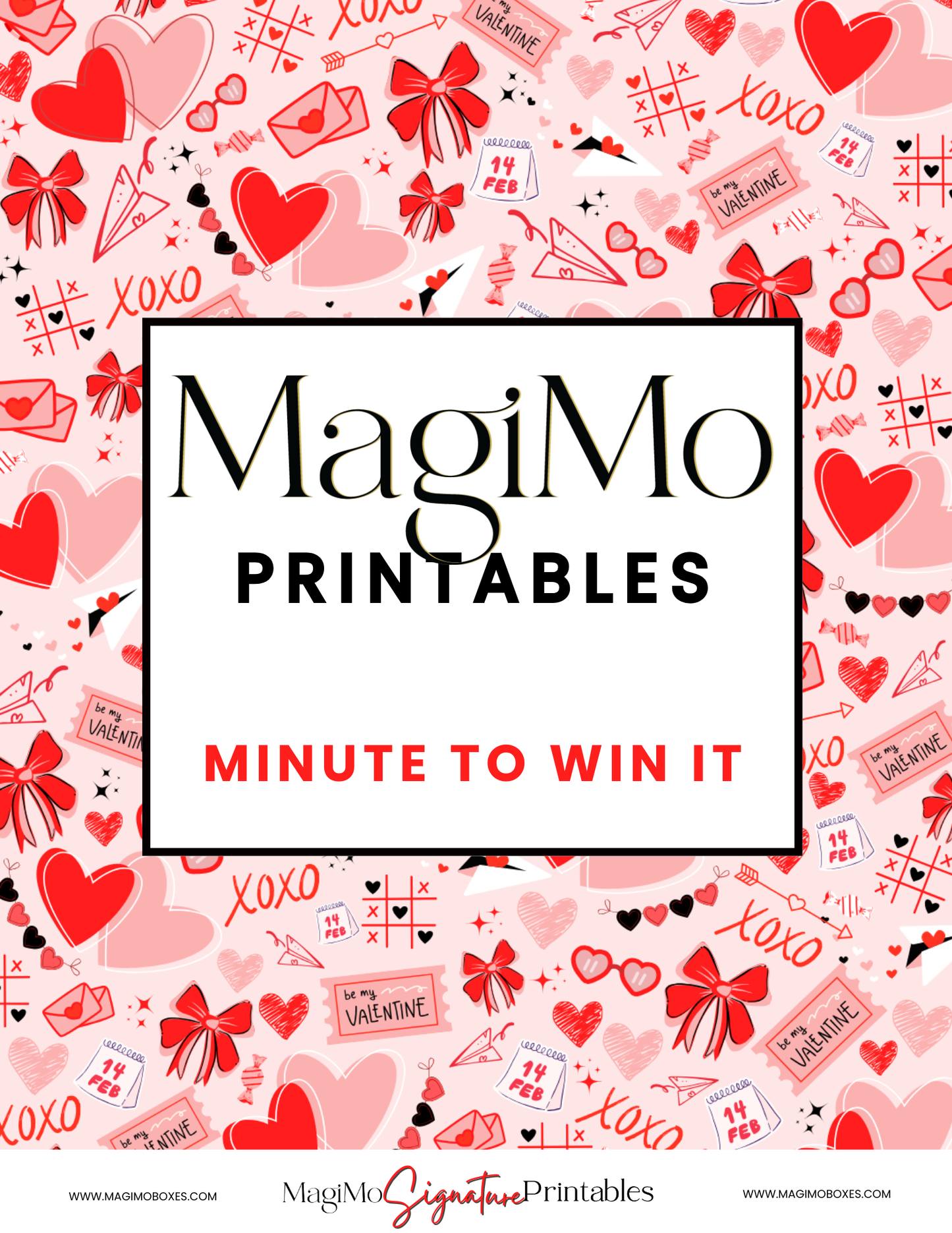 Valentine's Day - MagiMo Printables-  Minute-To-Win-It [Printable-Digital File]