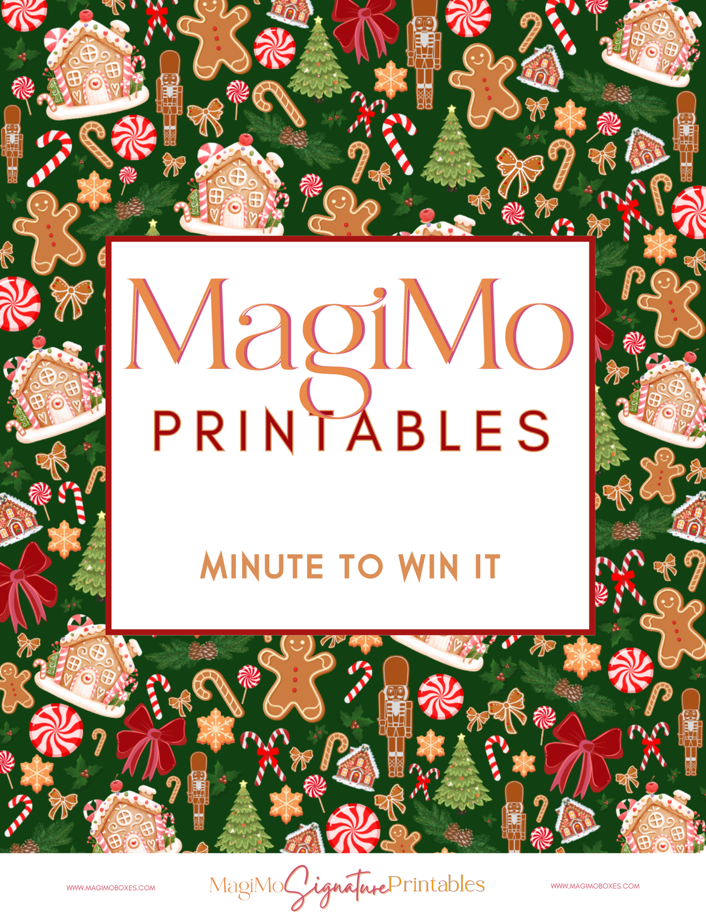 19. Christmas Holiday Minute-To-Win-It [Printable-Digital File]