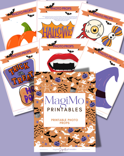 Halloween Photo Props [Printable - Digital File]