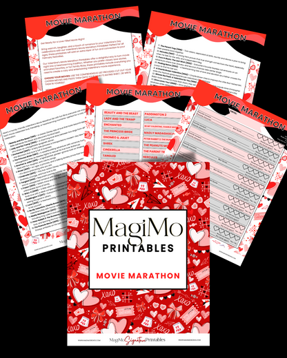 Valentine's Day - MagiMo Printable - Movie Marathon [Printable - Digital File]