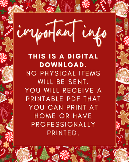 8. Christmas Holiday Photo Props [Printable - Digital File]